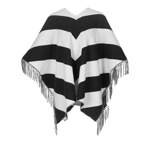 Valentino Garavani Poncho Cashmire Lana Avorio / Black Poncho