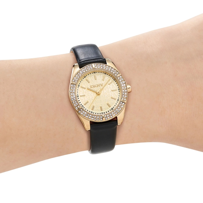 DKNY Quarzuhr Quarzuhr Evening Watch schwarz(Image 5)