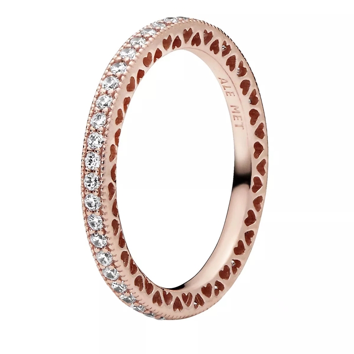 Pandora Funkeln und Herzen Ring 14k Rose gold plated unique metal