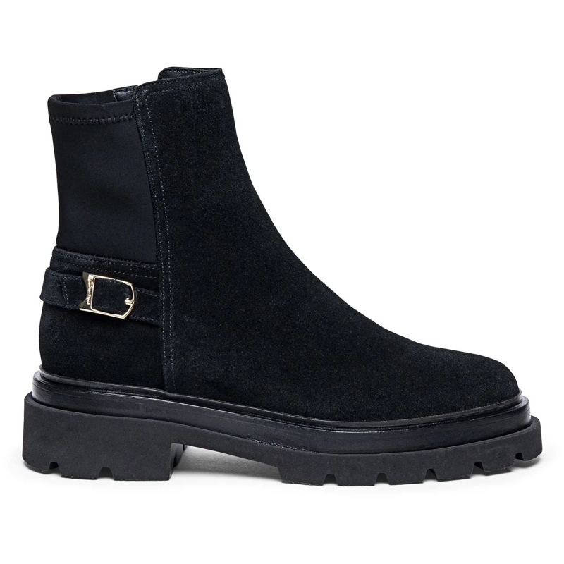 Santoni Stiefel Women's suede ankle boot weiß