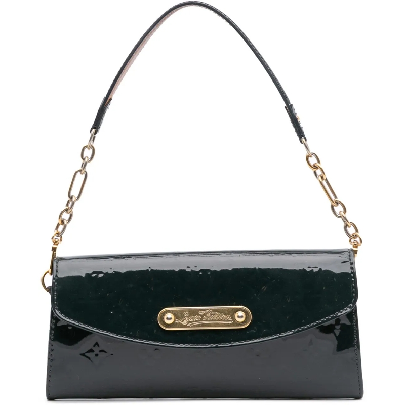 Louis Vuitton Schultertasche Monogram Vernis Sunset Boulevard blau