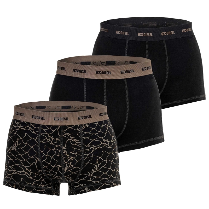Diesel  DIESEL Herren Boxershorts im praktischen 3er Pack. schwarz