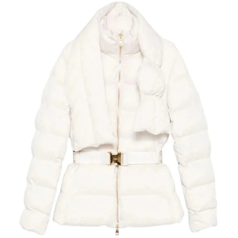 Elisabetta Franchi Übergangsjacke Coats Latte braun