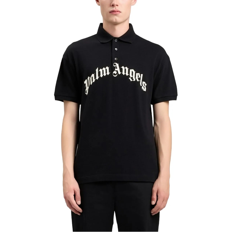 Palm Angels Poloshirt T-Shirts And Polos Black schwarz(Image 4)