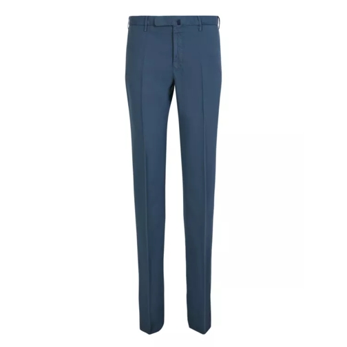 Incotex Blue Tailored Aesthetic Trousers Blue Pantaloni