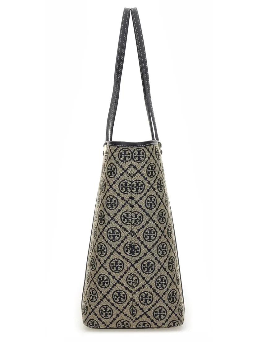 TORY BURCH Shoppers & Totes T Monogram Shopping Bag With Zip in blauw