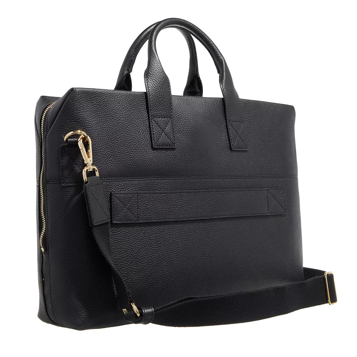 Isabel Bernard Aktetas Honoré Anique black calfskin leather handbag with in zwart