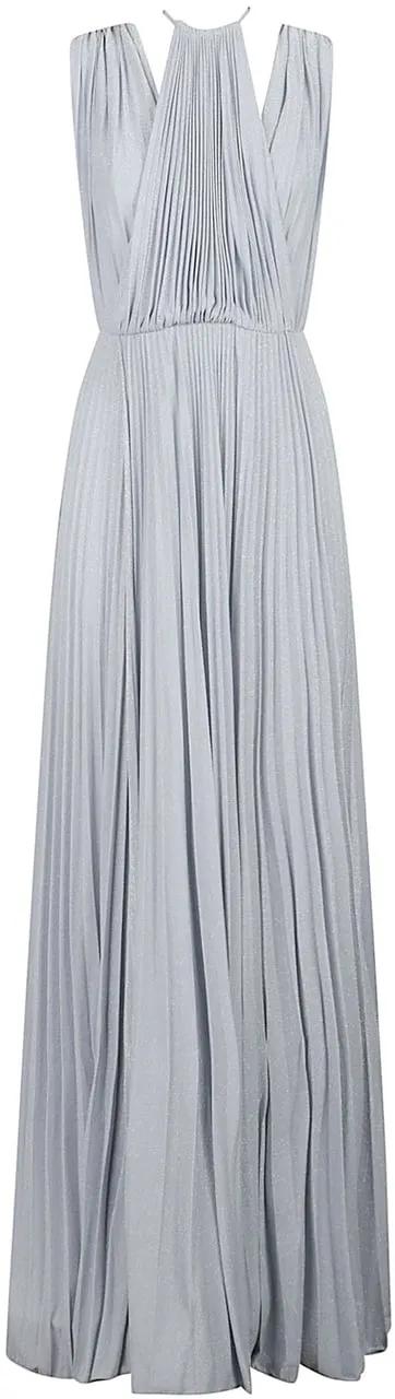Thumbnail - Elisabetta Franchi - Red Carpet Belted Dress Blue - Größe 40 - blue