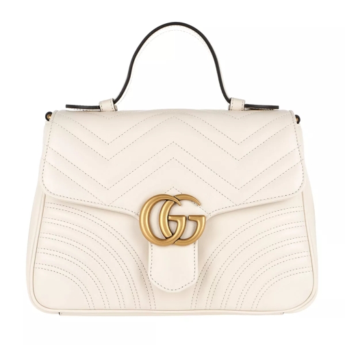 Gucci GG Marmont Small Top Handle Bag White Crossbody Bag