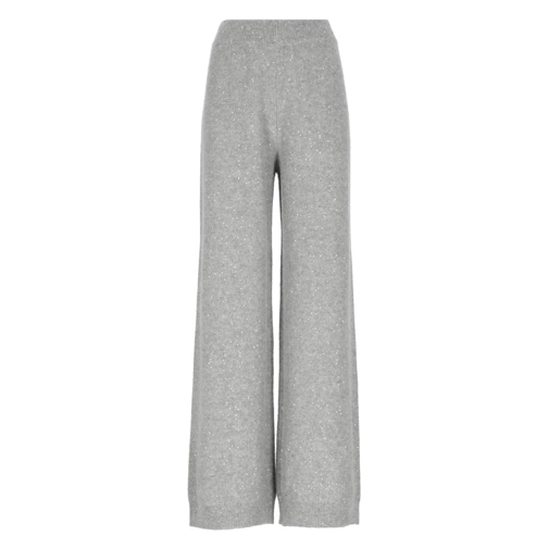 Fabiana Filippi Trousers With Sequins Grey 