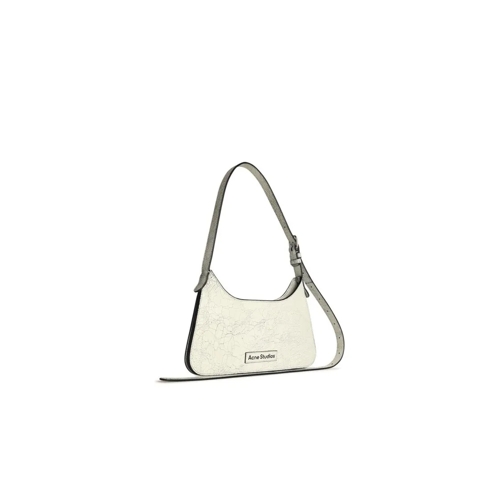 Acne Studios Schoudertas White Leather Bag White