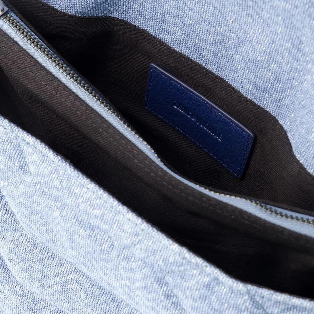 Zadig & Voltaire Crossbody bags Rocky Xl Mat Scale Glitter Deni in blauw
