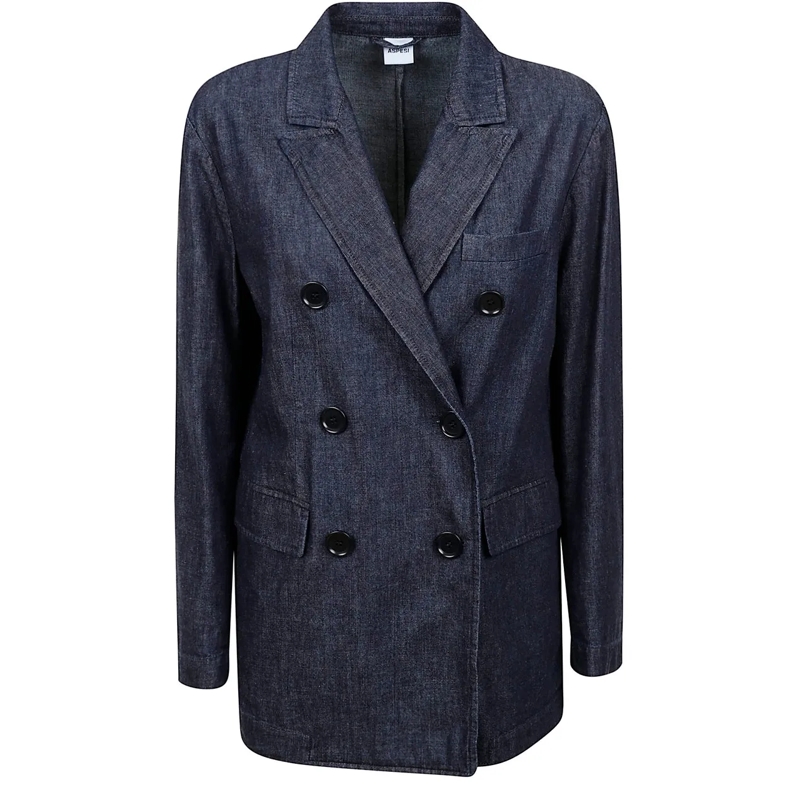 Aspesi Veste de transition Jackets Denim blau