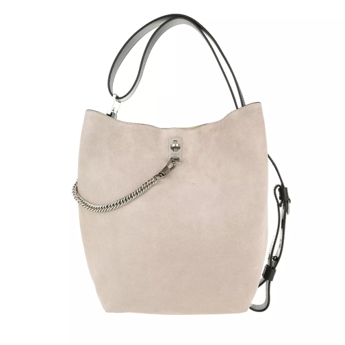 Givenchy GV Bucket Bag Medium Leather Natural Silver Borsa a secchiello