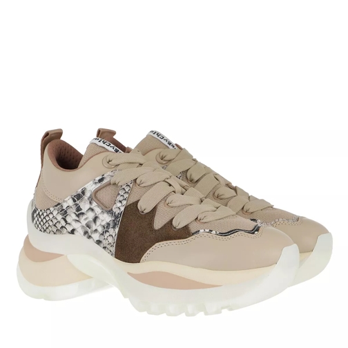See By Chloé Sneakers Leather Warm White lage-top sneaker