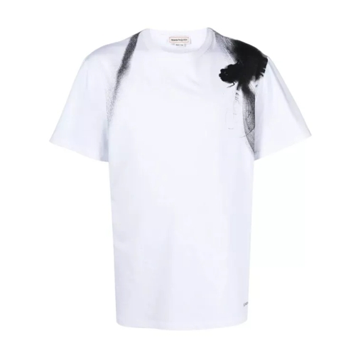 Alexander McQueen T-Shirt Dragonfly Print White/Black White 