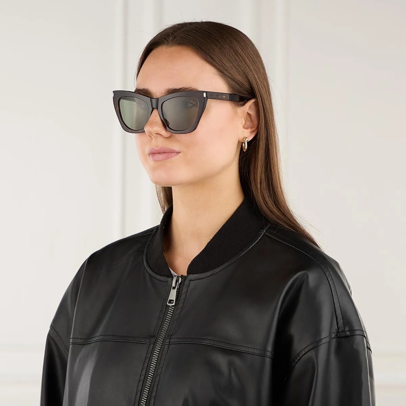Saint Laurent Sonnenbrille SL 214 KATE-033 Havana-Havana-Green(Image 3)