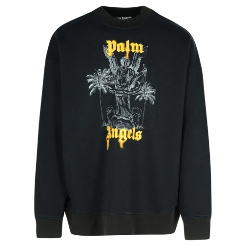 Palm Angels Palms Pencil' Black Cotton Sweatshirt Black Truien