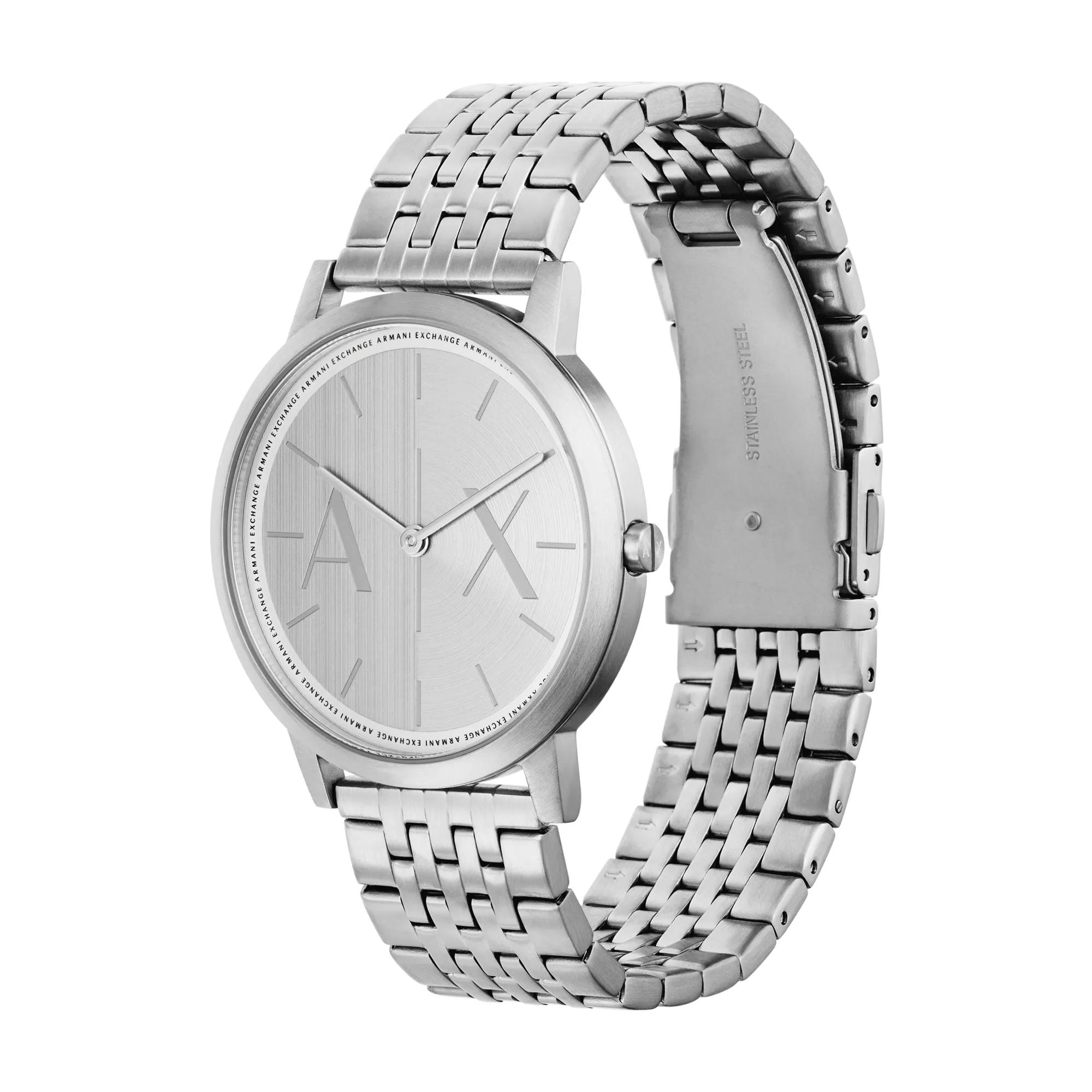 Silver Exchange Quarz-Uhr Two-Hand Armani Stainless | Steel Watch