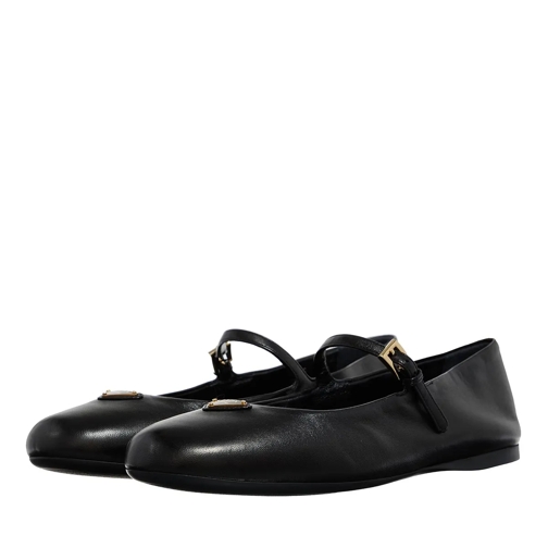 Prada Ballerina Slipper Ballerinas With Triangle Logo Nero