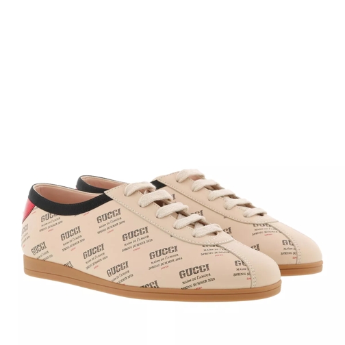 Gucci Falacer Gucci Stamp Print Sneakers Beige Low-Top Sneaker