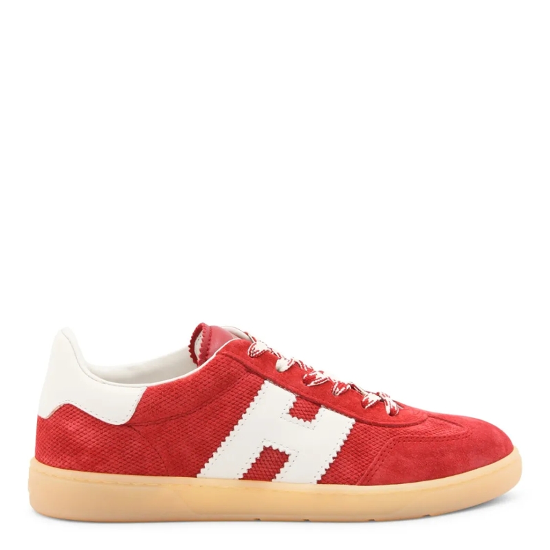 Hogan Low-Top-Sneaker Red Leather Cool Sneakers Red