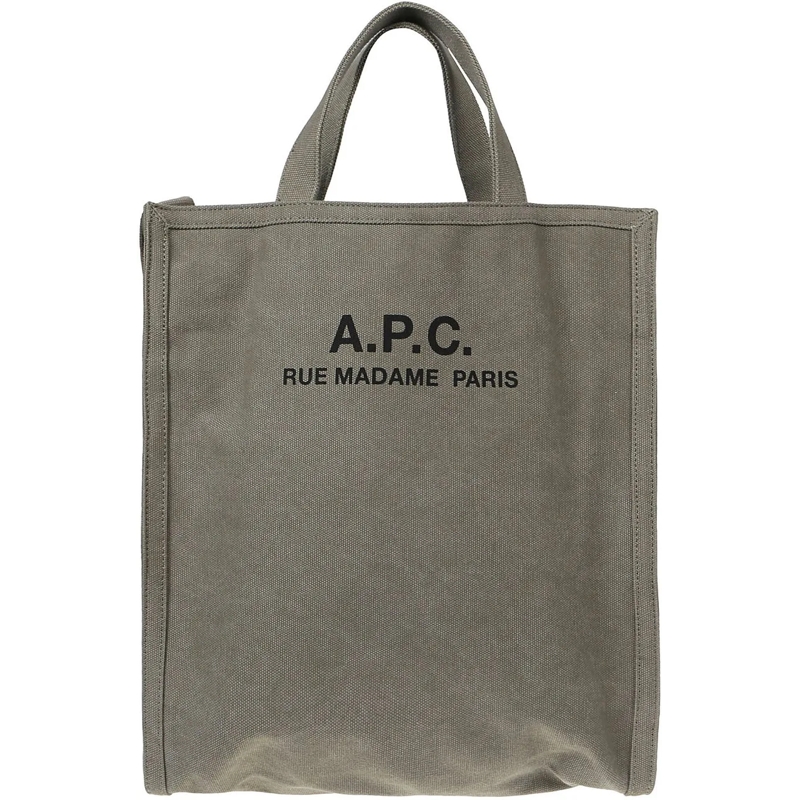 A.P.C. Tote Recuperation Bag Green grün