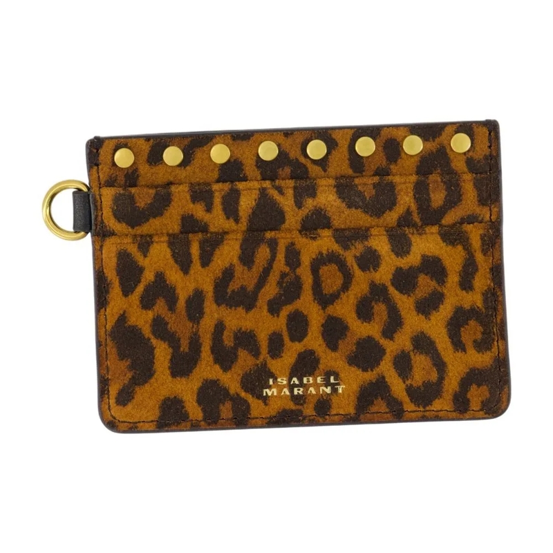 Isabel Marant Geldbörse Gb Cardholder - Leather - Printed Brown