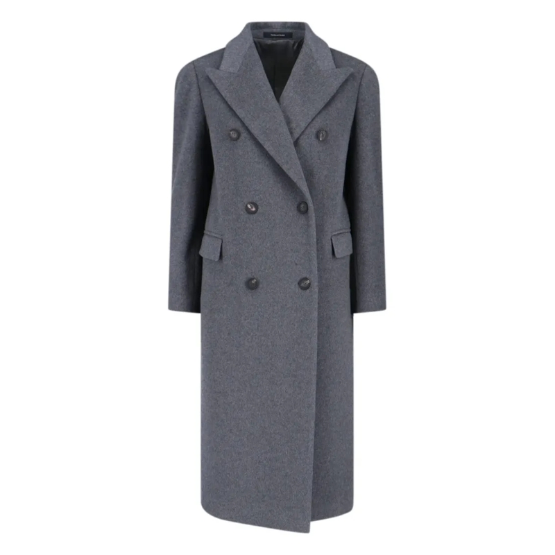 Tagliatore Overgangsmantel Tailored Grey Coat With Timeless Design Grey