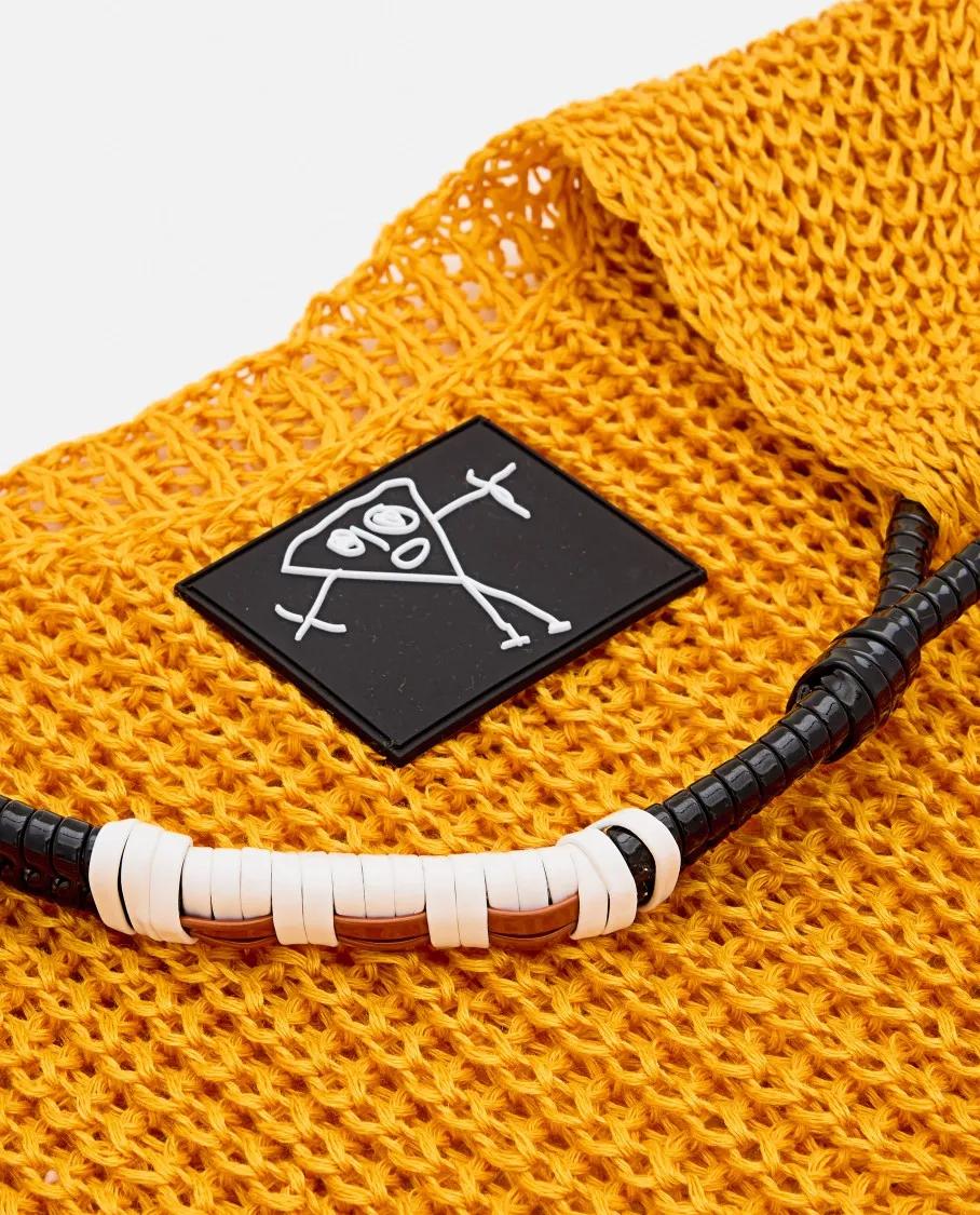 Plan C Shoppers & Totes Orange Mesh Shopper Bag in oranje
