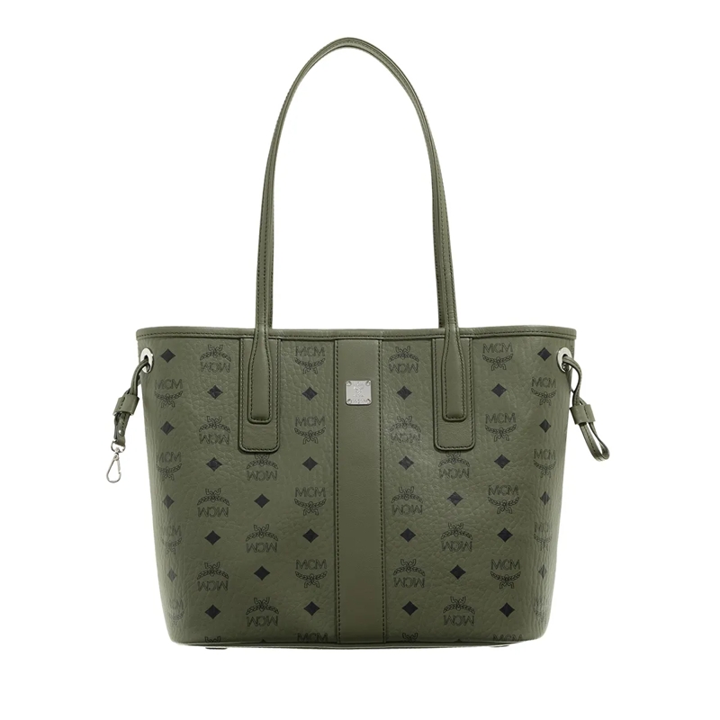 MCM Shopper Liz Vi Shopper Small Khaki Moss