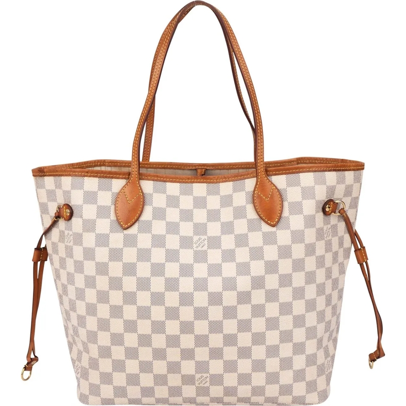 Louis Vuitton Tote Louis Vuitton Damier Azur Monogram Neverfull MM Sh weiß