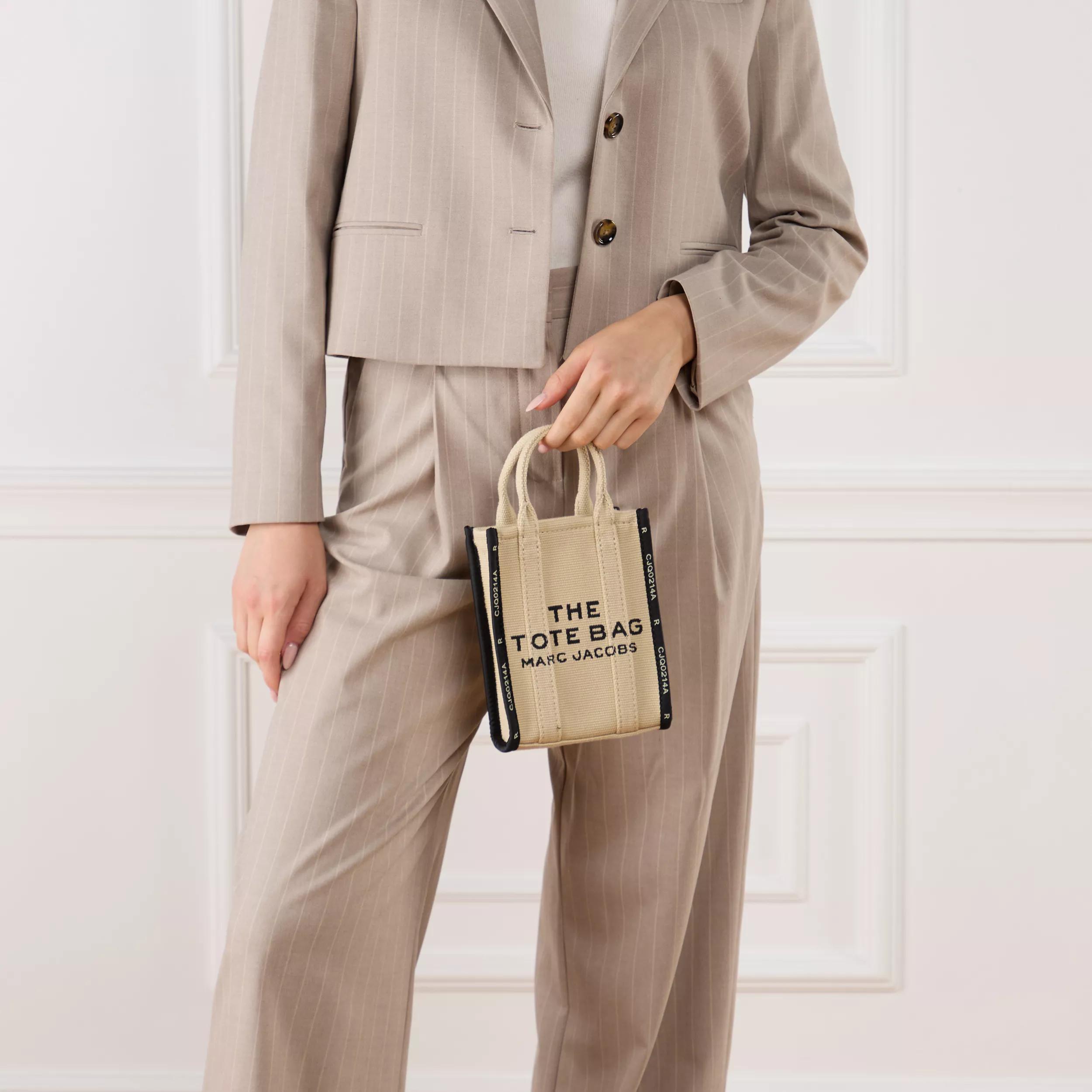 Marc Jacobs Satchels The Tote Bag With Logo Patch in beige