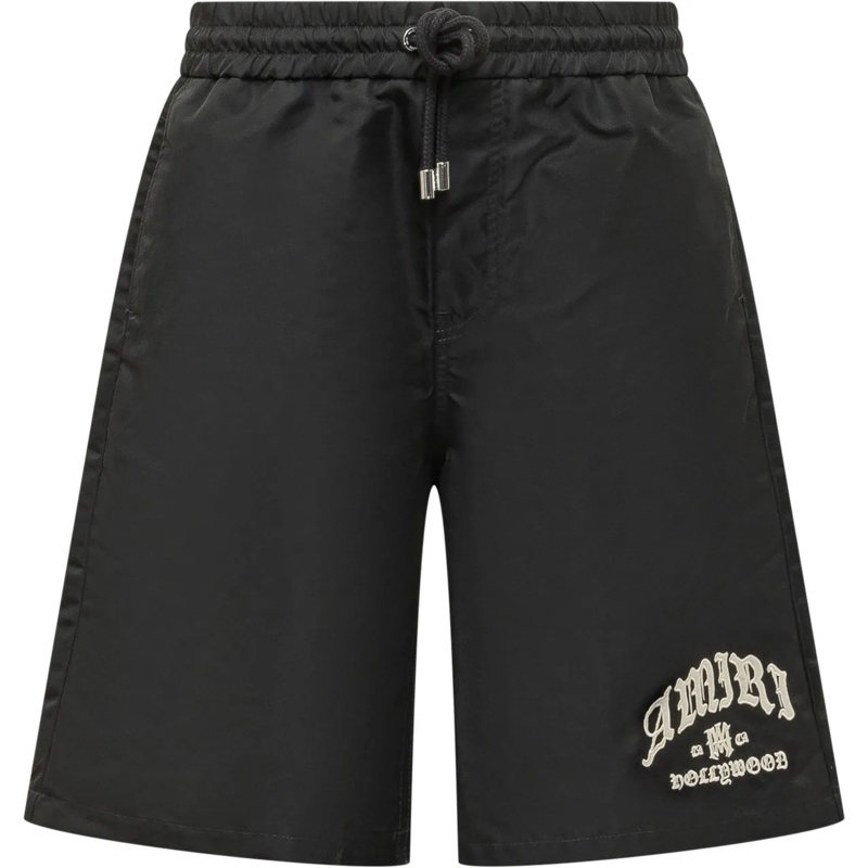 Amiri Shorts Shorts Amiri Hollywood con Coulisse e Ricamo Front schwarz
