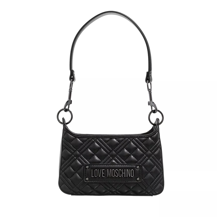 Love moschino quilted hot sale crossbody bag black