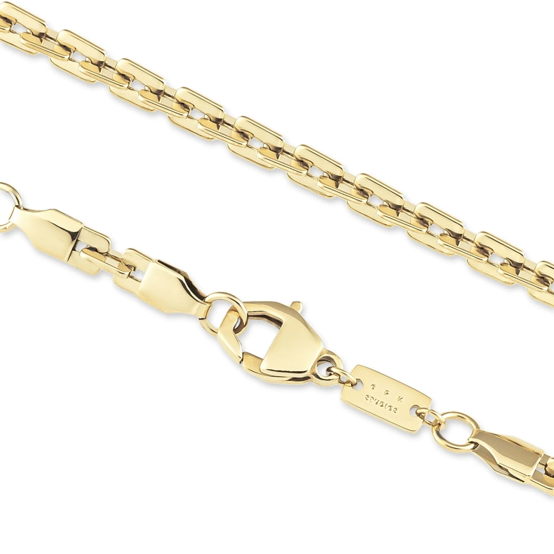 Copenhagen Mittellange Halskette Edelstahl Edgy Necklace gold(Image 5)