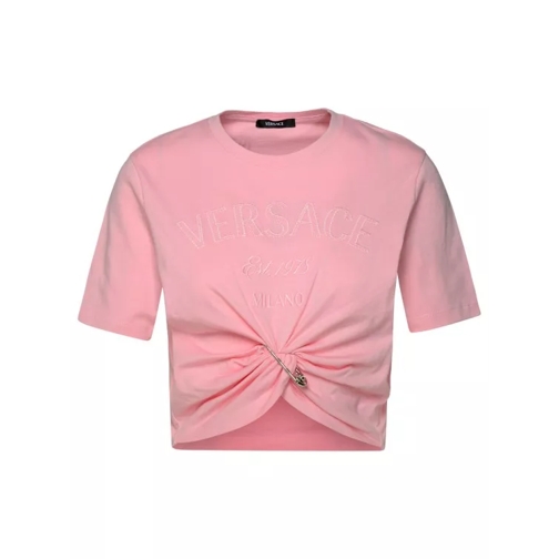 Versace Pink Cotton T-Shirt Pink 
