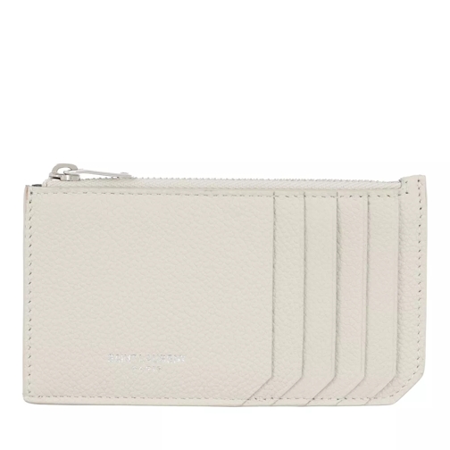 Saint Laurent Fragments Card Holder Leather Crema Soft Korthållare