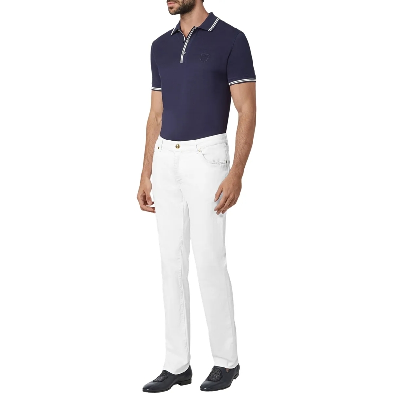 BILLIONAIRE Jeans mit geradem Bein Jeans Regular Fit Crest weiss(Image 3)