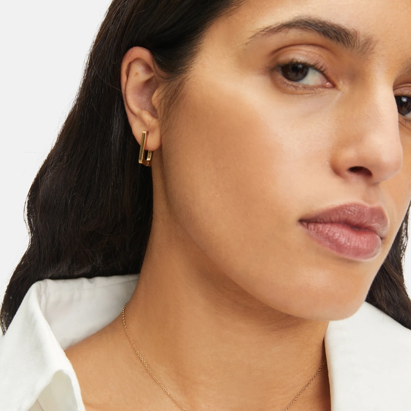 Liebeskind Berlin Ohrstecker Edelstahl The Mini Link gold(Image 6)