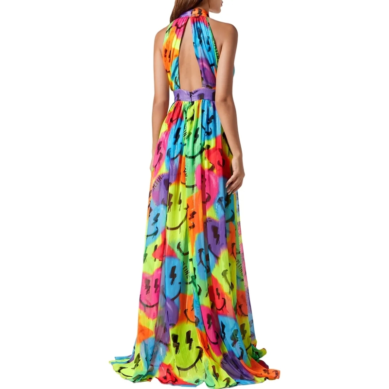 Philipp Plein Maxikleid Kleid Smile bunt(Image 2)