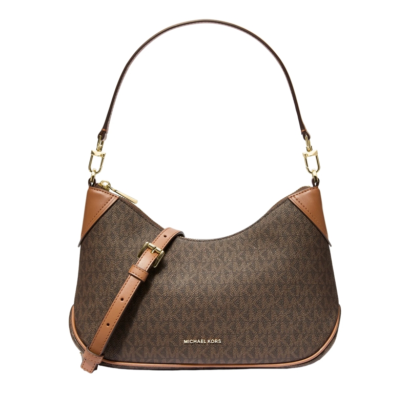 MICHAEL Michael Kors Schultertasche Md Conv Pouchette Xbody Brn/acorn