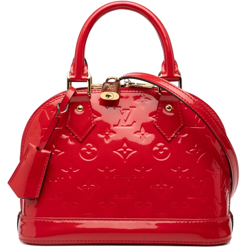 Louis Vuitton Schultertasche Monogram Vernis Alma BB rot