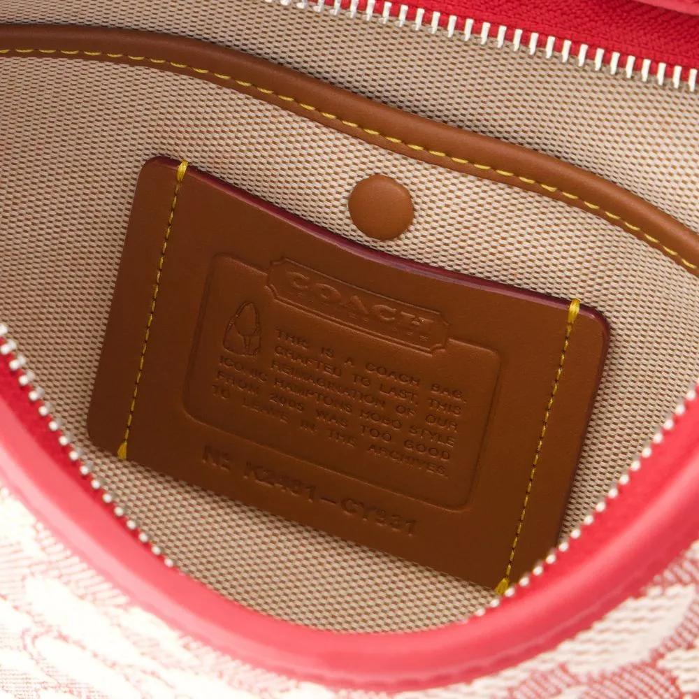 Coach Crossbody bags Signature Jacquard Hampton in roze