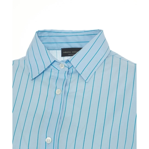 Roberto Collina Robes midi Striped blouse dress blau (Image 4)