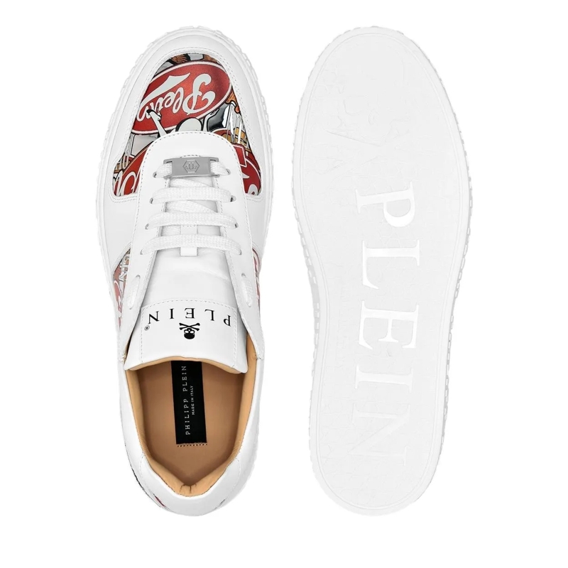 Philipp Plein Low-Top-Sneaker Lo-Top Turnschuhe Eagle weiss(Image 4)