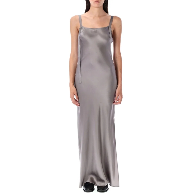 THE GARMENT  Silk Satin Catania Dress Grey