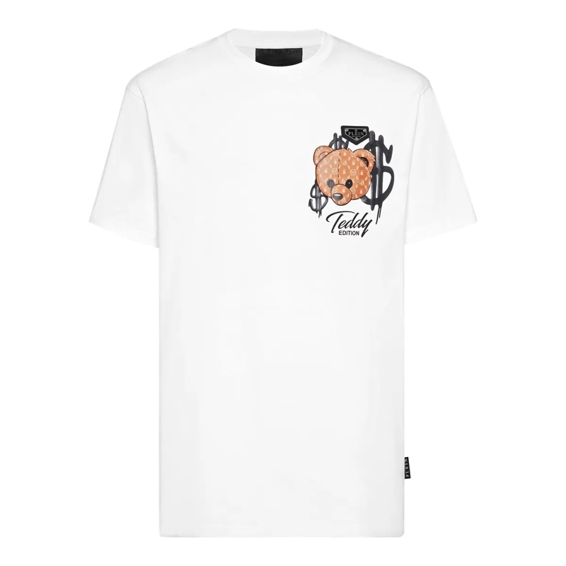 Philipp Plein T-Shirt T-Shirt Teddy weiss