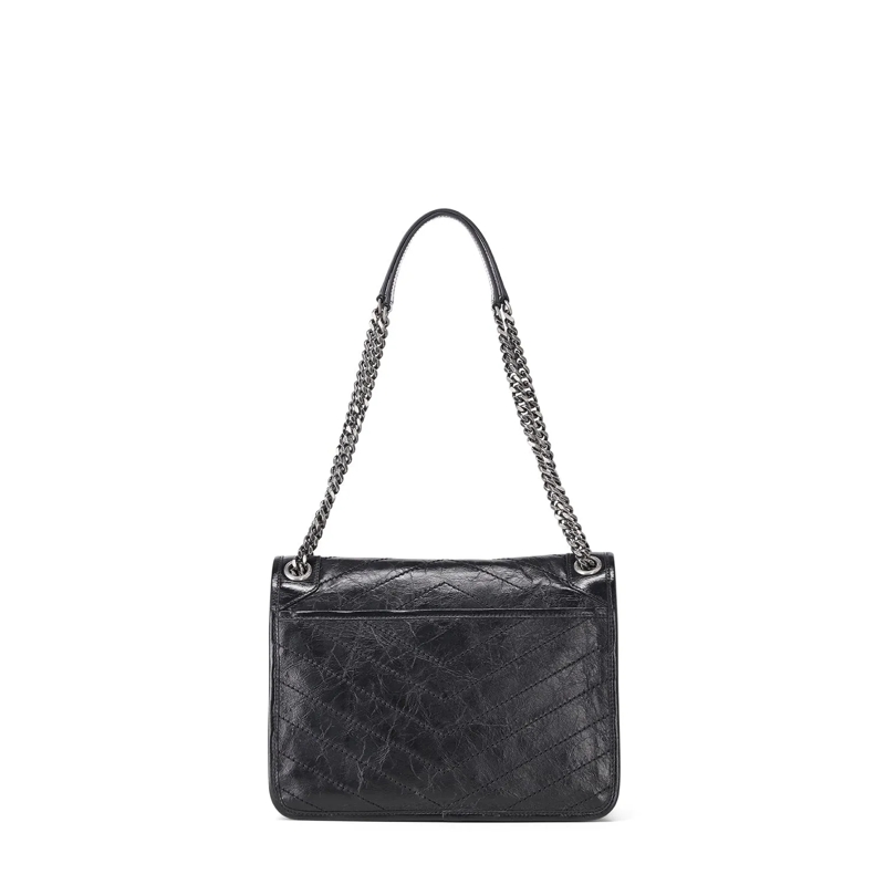 Saint Laurent Crossbody Bag Schultertasche aus Leder schwarz(Image 2)