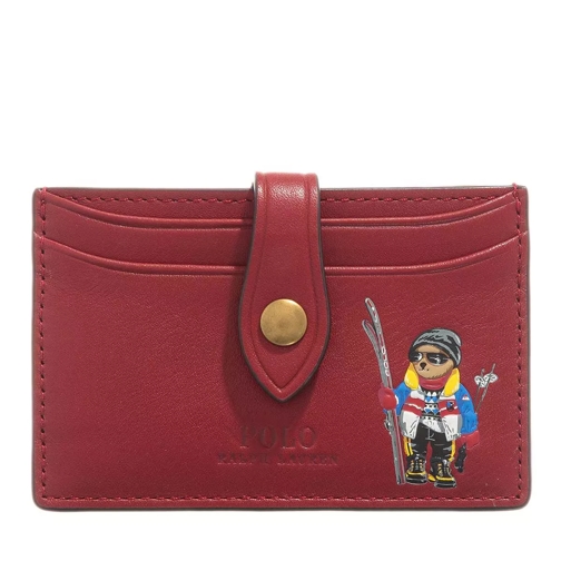 Polo Ralph Lauren Snap Wallet Small Scarlet Porta carte di credito